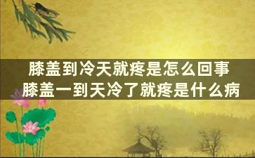 膝盖到冷天就疼是怎么回事 膝盖一到天冷了就疼是什么病